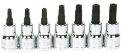 #9319128 - T25; T27; T30; T40; T45; T47; T50 - 3/8" Drive - Socket Drive Torx Bit Set - Caliber Tooling