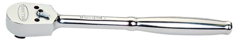 10-1/4" OAL - 3/8'' Drive - Narrow Pear Head - Reversible Ratchet - Plain Handle - Caliber Tooling