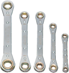 Snap-On/Williams (5 Piece) Straight Ratcheting Box Wrench Set - Metric - Caliber Tooling