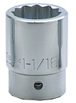 2-3/8 x 3-1/4" - 3/4" Drive - 12 Point - Standard Socket - Caliber Tooling