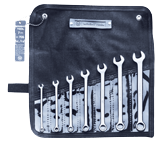 Wright Tool Fractional Combination Wrench Set -- 7 Pieces; 12PT Chrome Plated; Includes Sizes: 1/4; 5/16; 3/8; 7/16; 1/2; 9/16; 5/8"; Grip Feature - Caliber Tooling