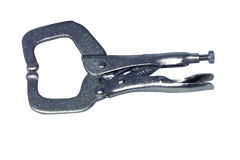 MIT Locking Grip C-Clamp -- #3835 Plain Grip 8-3/8'' Capacity 18'' Long - Caliber Tooling