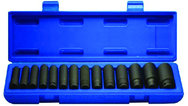 15 Piece - 11 to 32mm - 1/2" Drive - Metrid Deep Impact Socket SEt - Caliber Tooling