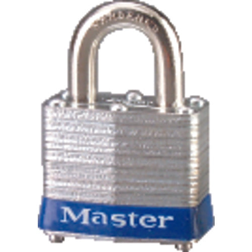 Commercial Steel Padlock 1 9/16″ Body Width; Keyed: Different; Silver - Caliber Tooling