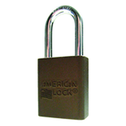 Aluminum Padlock 1 1/2″ Body Width; Keyed: Different; Brown - Caliber Tooling