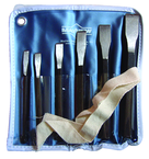 6 Piece Chisel Set -- 1/4 to 3/4'' Diameter - Caliber Tooling