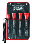 4 Piece Hardcap Cold Chisel Set - Caliber Tooling