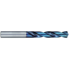 12.5 mm Dia. × 14 mm Shank × 79 mm Flute Length × 138 mm OAL, Jobber, 135°, Aqua Revo D, 2 Flute, External, Solid Carbide Drill - Exact Industrial Supply