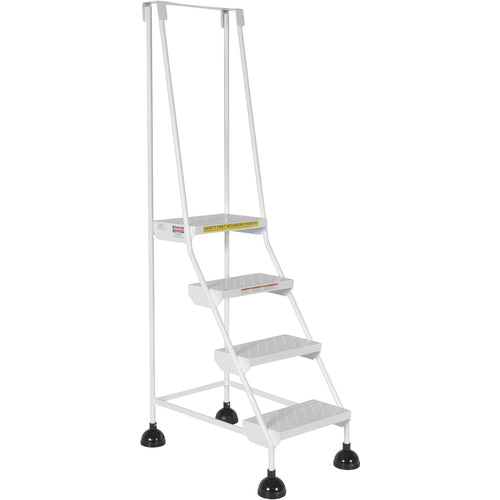 Spring Loaded Roll Ladder Perf 4 Stp Wht - Exact Industrial Supply