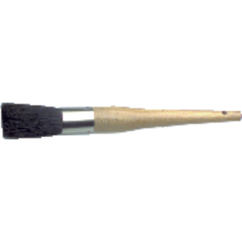 1″ × 5/8″ - Black China Bristle Oval Chip & Oil Industrial Hand Brush - Caliber Tooling