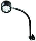 7 LED Spot Light  Dimmable  17" Flexible Gooseneck Arm  Direct Mount - Caliber Tooling