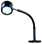 7 LED Spot Light  Dimmable  17" Flexible Gooseneck Arm  Magnetic Base - Caliber Tooling