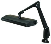 Broad Area Coverage LED Task Light  Dimmable  31" Floatng Arm  Clamp - Caliber Tooling