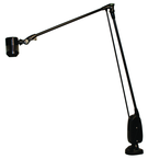 High Power LED Spot Light  Dimmable  38" Floating Arm  Sturdy Clamp Base - Caliber Tooling