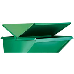 Steel Hopper Lid-Front & Back 1.5 Cu Yd - Exact Industrial Supply