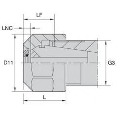 LNHABER16M COOLANT LOCKNUT - Caliber Tooling