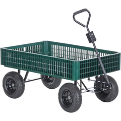 Landscape Cart W/Plastic Crate - Exact Industrial Supply