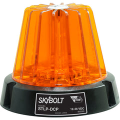 Light - Round 4″ Dome - Flashing Safety - Amber - Exact Industrial Supply