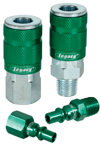 #A71458B - 1/4'' Body x 1/4 NPT (14-Pcs) - Green ARO Coupler & Plug Kit - Caliber Tooling