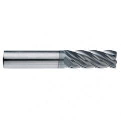 1/2" Dia. - 5/8" LOC - 2-1/2" OAL - .015 Radius 5 FL Carbide End Mill-AlCrN-X - Caliber Tooling