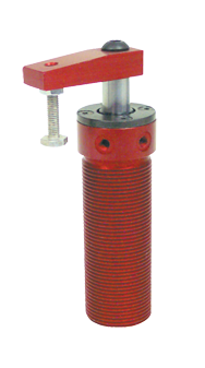 Round Threaded Body Pneumatic Swing Cylinder - #8215 .50'' Vertical Clamp Stroke - With Arm - RH Swing - Caliber Tooling