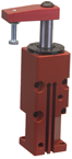 Round Threaded Body Pneumatic Swing Cylinder - #8416 .50'' Vertical Clamp Stroke - With Arm - RH Swing - Caliber Tooling