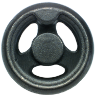 Cast Iron Handwheel (No Holes) - 8'' Wheel Diameter; 1-21/32'' Hub Diameter - Caliber Tooling