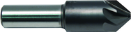 1/2 HSS 6 Flute Countersink 82 Deg Blaze Coated - Caliber Tooling