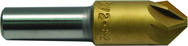 5/8 HSS 6 Flute Countersink 100 Deg TiN Coated - Caliber Tooling