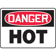 Sign, Danger Hot, 7″ × 10″, Plastic - Caliber Tooling