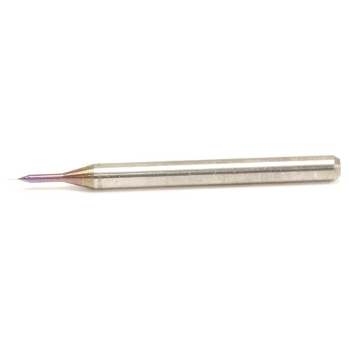 ‎MDUS0080-30C-KP011 0.08 mm Dia. × 3 mm Shank × 0.8 mm Flute Length × 38 mm OAL, TiAlN, External Coolant, Cylindrical Solid Carbide Drill - Exact Industrial Supply