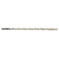 MDW045XHV20 4.5 mm Dia. × 6 mm Shank × 113 mm Flute Length × 163 mm OAL, DEX, External Coolant, Cylindrical Solid Carbide Drill - Exact Industrial Supply