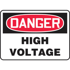 Sign, Danger High Voltage, 7″ × 10″, Vinyl - Caliber Tooling