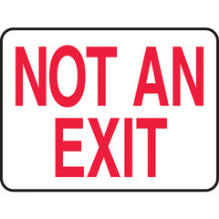 Sign, Not An Exit, 10″ × 14″, Plastic - Caliber Tooling