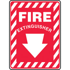 Sign, Fire Extinguisher, 14″ × 10″, Vinyl - Caliber Tooling