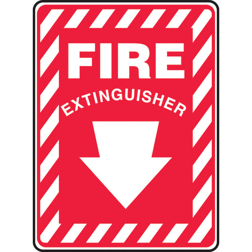 Sign, Fire Extinguisher, 14″ × 10″, Aluminum - Caliber Tooling