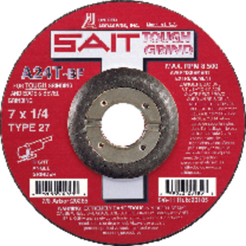 6″ × 1/4″ × 7/8″ - Aluminum Oxide A24N - Depressed Center Wheel - Caliber Tooling