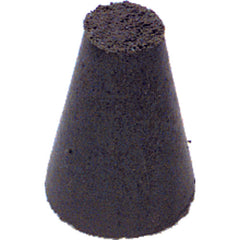 1″ × 5/8″-1/4″ × 1/4″ - Tapered Resin Bonded Rubber Cone (Extra Fine Grit) - Caliber Tooling