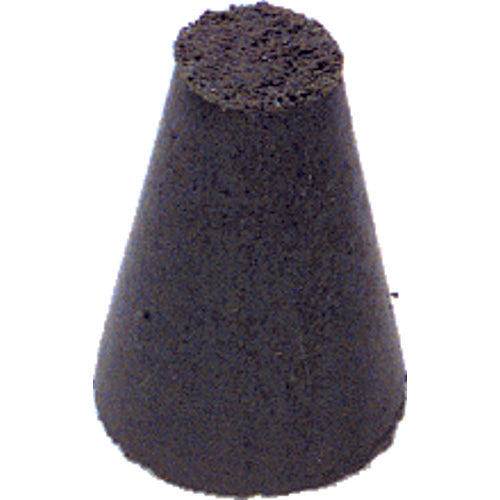 1″ × 5/8″-1/4″ × 1/4″ - Tapered Resin Bonded Rubber Cone (Medium Grit) - Caliber Tooling