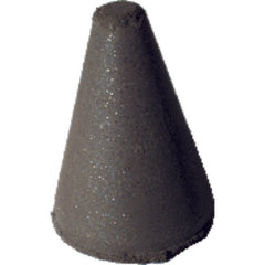 1 1/4″ × 7/8″-1/4″ × 1/4″ - Tapered Resin Bonded Rubber Cone (Fine Grit) - Caliber Tooling