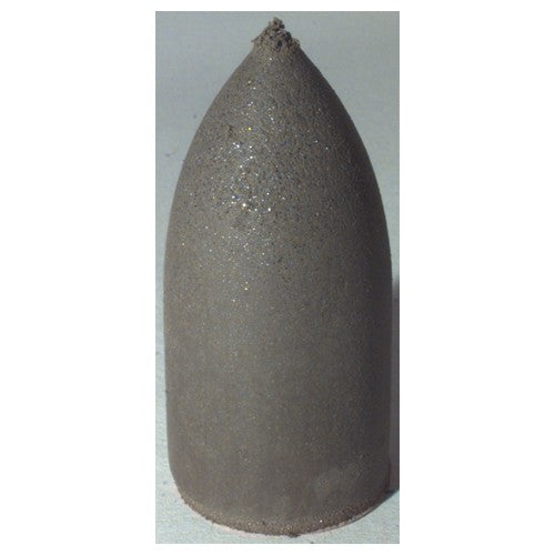 1 3/4″ × 7/8″ × 1/4″ - Bullet Resin Bonded Rubber Cone (Extra Fine Grit) - Caliber Tooling