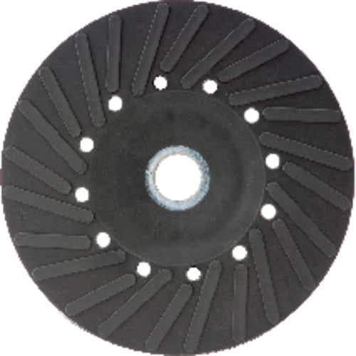 5″ - Smooth Bore - Spiral Pattern - Polymer Backing Plate For Resin Fibre Disc Without Nut - Caliber Tooling