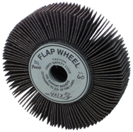 4 x 2" - 120 Grit - Aluminum Oxide - Non-Woven Flap Wheel - Caliber Tooling