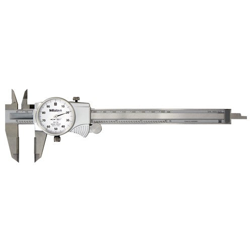 ‎0-200 mm Range - Dial Caliper White Face - 0.01 mm Graduation - Caliber Tooling