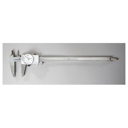 ‎0-12″ Range - Dial Caliper White Face - 0.001″ Graduation Carbide Jaw; OD - Caliber Tooling