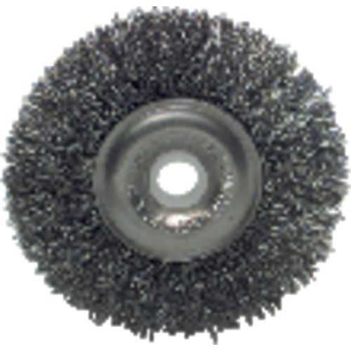 8″ Diameter-5/8″ Arbor Hole - Crimped Steel Wire Straight Wheel - Caliber Tooling