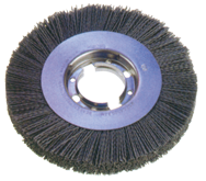 8" Diameter - 2" Arbor Hole - 120 SC Abrasive Nylon Straight Wheel - Caliber Tooling