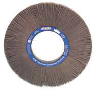 10" Diameter - 2" Arbor Hole - Rd Crimped Nylon Abrasive Straight Wheel - Caliber Tooling