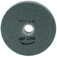 6 x 1/2 x 1'' - Fine Grit - Silicon Carbide Light Deburring Non-Woven Wheel - Caliber Tooling