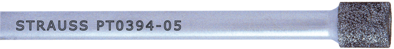 .394 x .394 x 1/4" - Medium Grit - Diamond Mandrel - Caliber Tooling